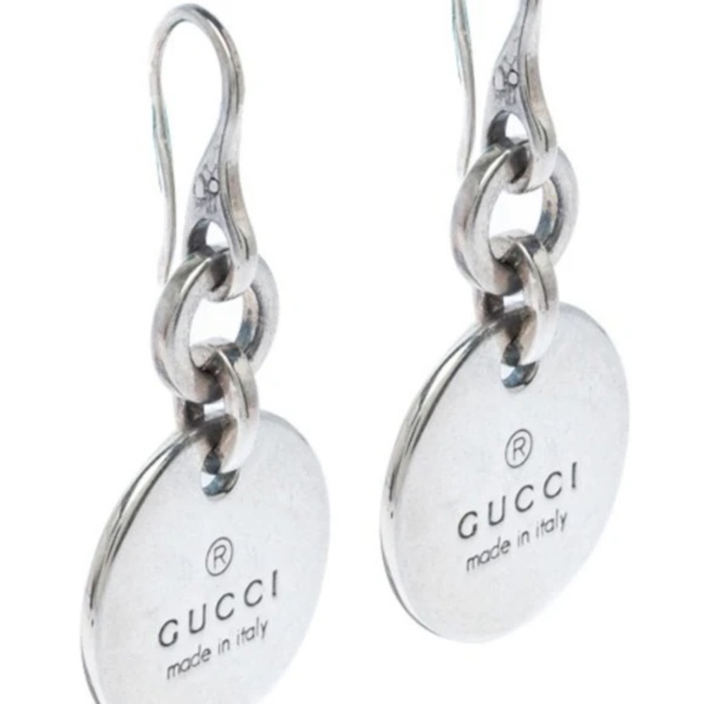 Authentic GUCCI Retired Round Dangle Earrings With Box & Pouch,Sertificate